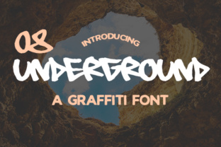 08 Underground: A Free Graffiti Font for Craft and Product Designers