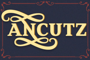 Ancutz: A Stylish Serif Display Font for Digital Designers