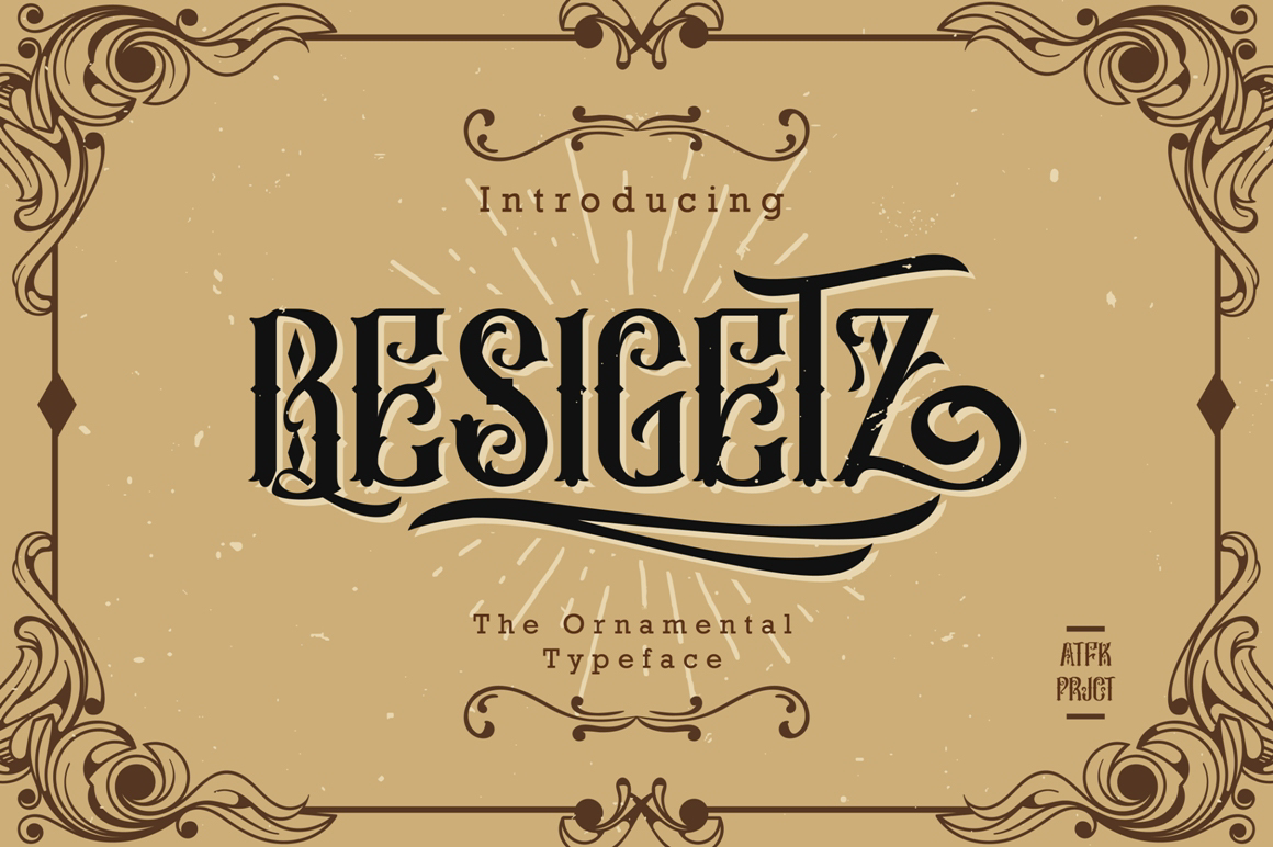 Besigetz: A Vintage-Inspired Display Font for Digital Designers