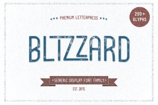 Blizzard: A Bold Display Font for Business Branding