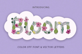 Bloom Font: A Springy Typeface for Floral and Bright Design Campaigns