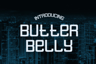 Butter Belly: A Modern Modular Font for Digital Display Design