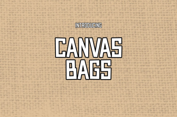 Canvas Bags: A Cheerful Display Font for Digital Branding and Web Design