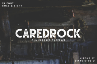 Caredrock: A Vintage-Inspired Display Font for Modern Marketing Designs