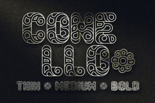 Conello: A Gorgeous Decorative Font for Handmade Business Branding and Product Design