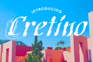 Cretino: A Retro-Inspired Script Font for Elegant Editorial Design