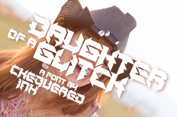 Daughter of a Glitch: An Abstract Techno Font for Bold Editorial Design