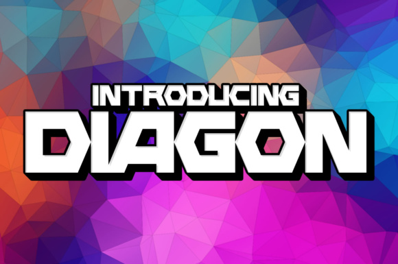 Diagon Font: Bold Display Typography for Web Design and Digital Branding