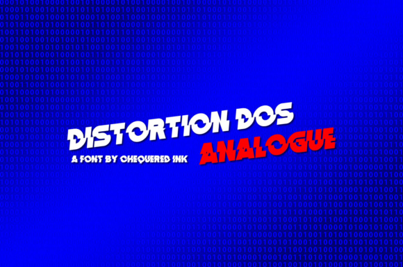Distortion Dos Analogue: A Bold Display Font for Standout Branding