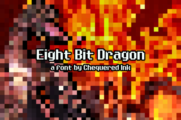 Eight Bit Dragon: A Retro Display Font for Crafters and Makers