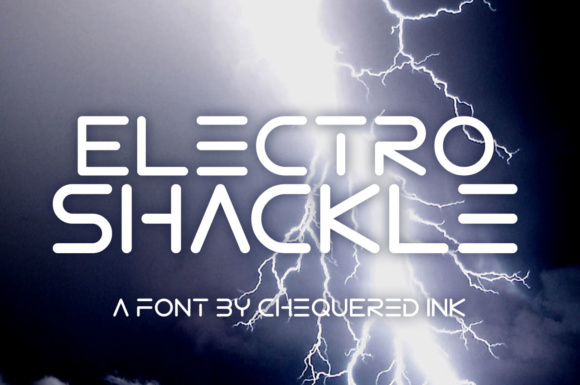 Electro Shackle: A Bold Display Font for Modern Branding