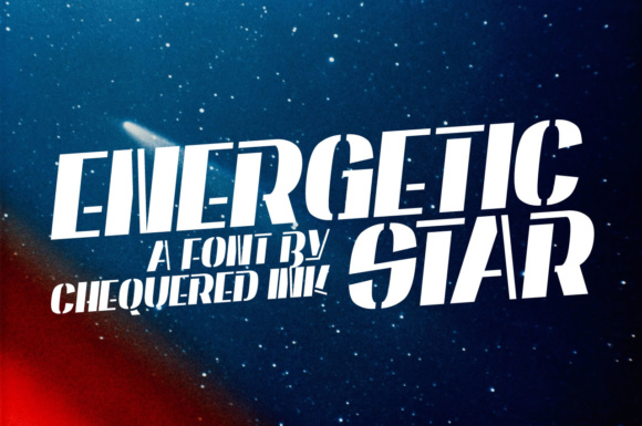 Energetic Star: A Bold Sci-Fi Display Font for Creative Projects