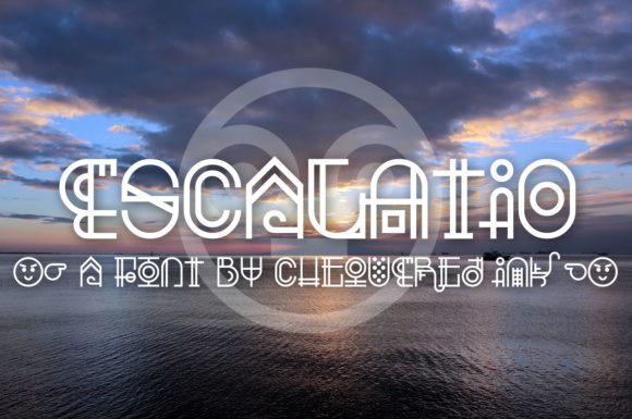 Escalatio: The Abstract Font That Elevates Digital Campaigns with Bold Personality
