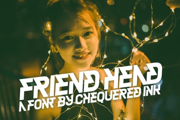 Friend Head: A Techno Display Font for Modern Web and Digital Design