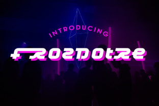 Frozdotre: A 90s-Inspired Display Font for Modern Campaign Graphics