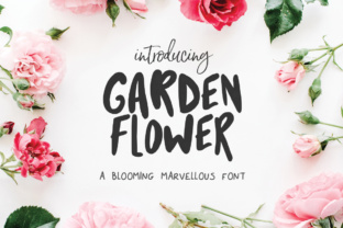 Garden Flower: A Bold Display Font for Creative Branding Projects