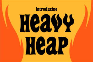 Heavy Heap: A Decorative Display Font for Stylish Handmade Projects