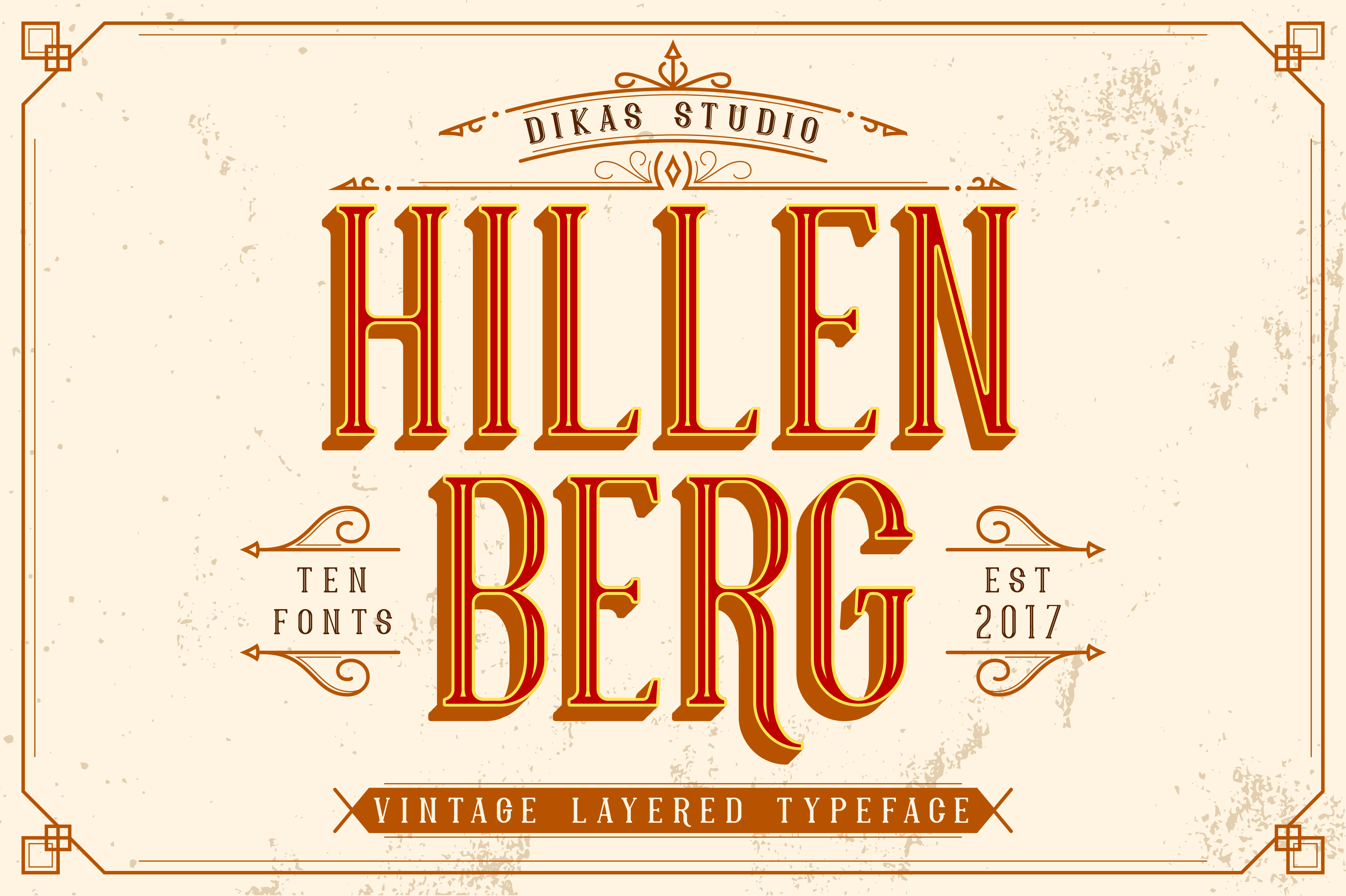 Hillenberg: A Vintage Display Font That Elevates Small Business Branding