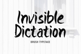 Invisible Dictation: A Bold Display Font for Modern Branding