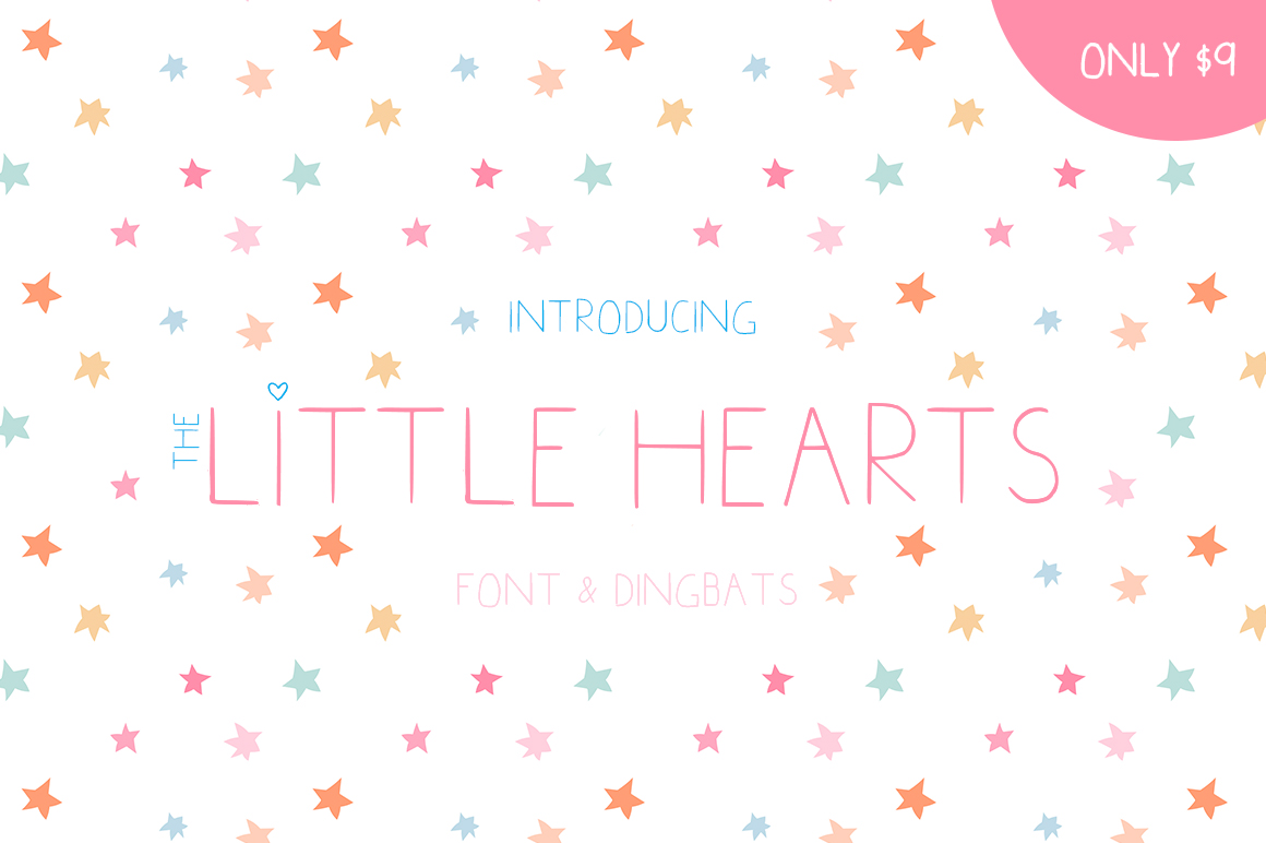 Little Hearts: A Fun and Unique Display Font for Small Business Branding