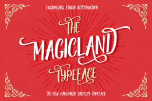 Magicland: A Rustic Vintage Display Font for Crafters and Makers