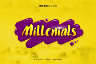 Millenials: A Bold Display Font for Modern Editorial Design