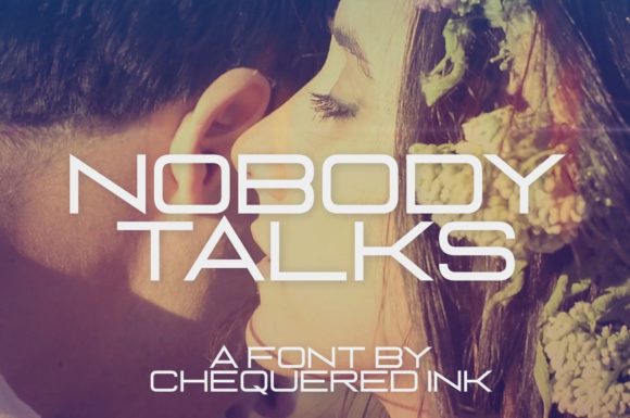 Nobody Talks: A Clean Techno Font for Craft and Commercial Design Projects