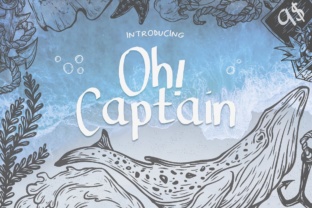 Oh Captain Font: Bold Display Design for Creative Projects