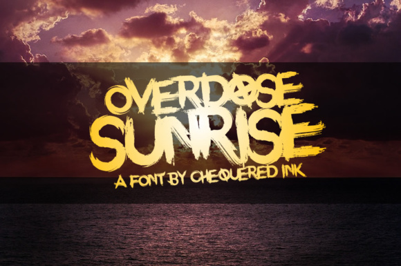 Overdose Sunrise: A Bold Display Font for Editorial Design and Digital Publishing