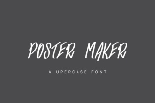 Poster Maker: A Bold Display Font for Creative Projects