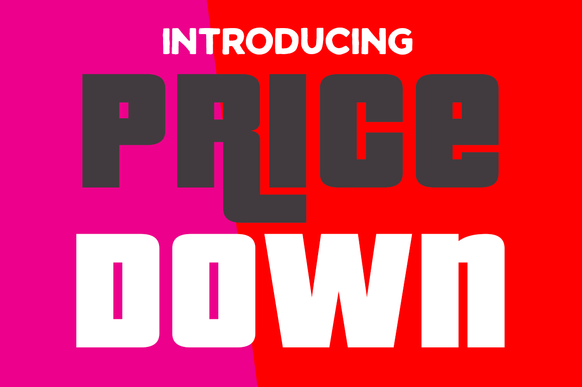 Pricedown: A Funky Display Font for Crafty Projects