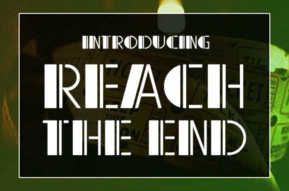 Reach the End: A Retro Display Font That Elevates Campaign Visuals
