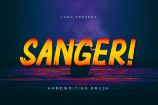 Sanger: A Bold Display Font for Crafters and Product Designers
