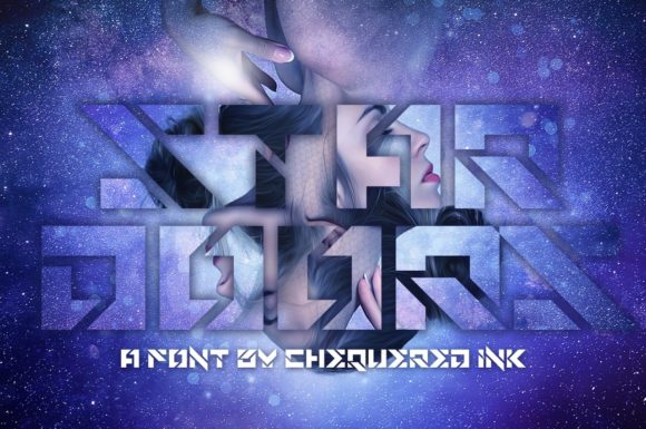 Star Doors Font: A Stencil-Based Techno Typeface for Makers and Printables Sellers