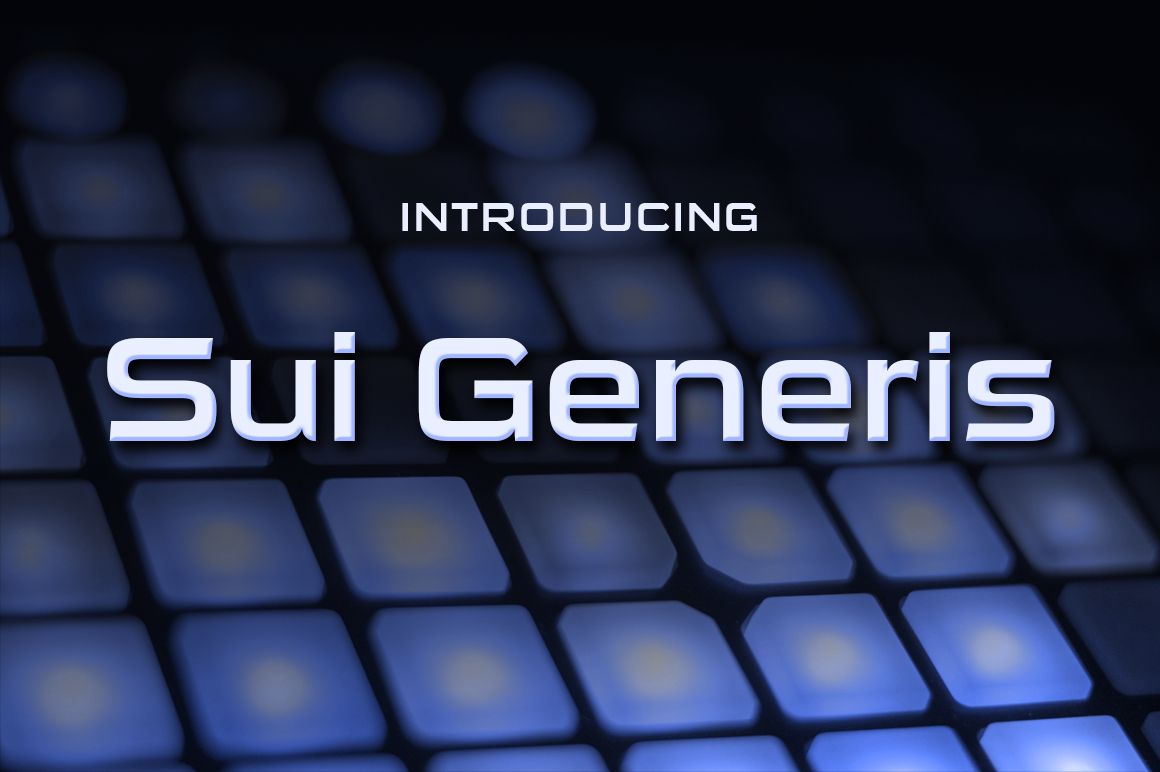 Sui Genesis: A Square Sans Serif Font for Editorial Design Projects