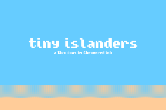 Tiny Islanders: A Pixel Font for Retro Charm in Craft and Product Design