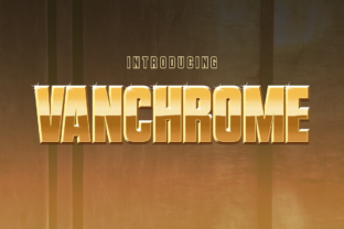 Vanchrome: A Free Display Font for Layered Editorial Design