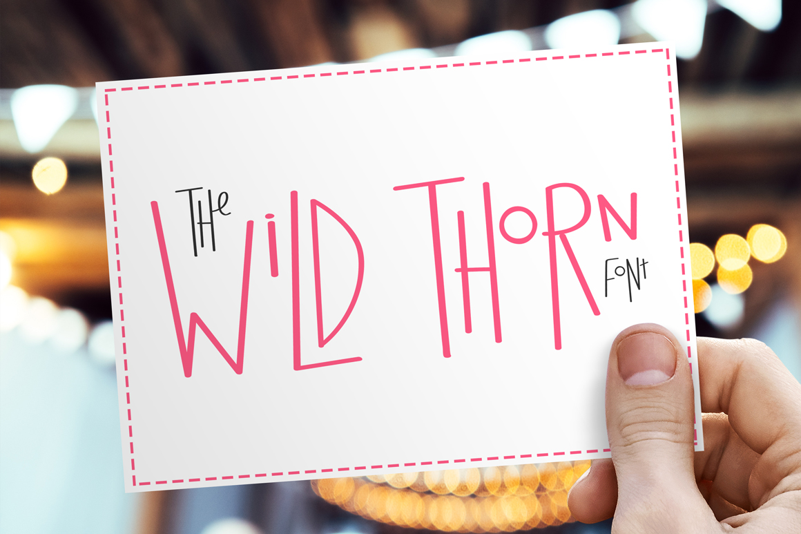 Wild Thorn: A Funky Sans Serif Font That Elevates Small Business Branding