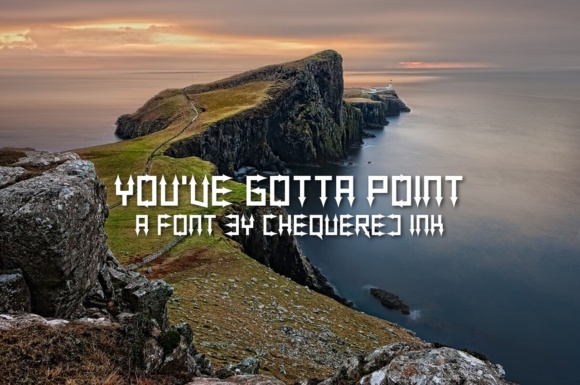 You've Gotta Point: A Niche Display Font for Halloween-Themed Typography